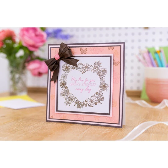 Crafter's Companion Rose And Butterflies Aperture Stamps 4 Crafter's Companion Rose And Butterflies Aperture Stamps - Image 4