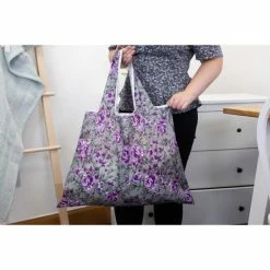 Crafter's Companion Reusable Folding Tote 2-pack Floral/purple -Crafter's Companion Sales unnamed file 1243
