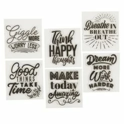 Crafter's Companion Inspirational Mindful Quote Stamps