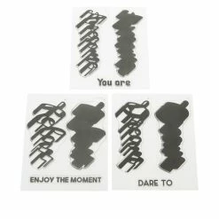 Crafter's Companion Gemini Shadow Sentiments Stamp And Die Set