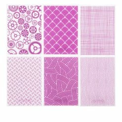 Crafter's Companion Hint Of Texture Materials Embossing Folder Bundle