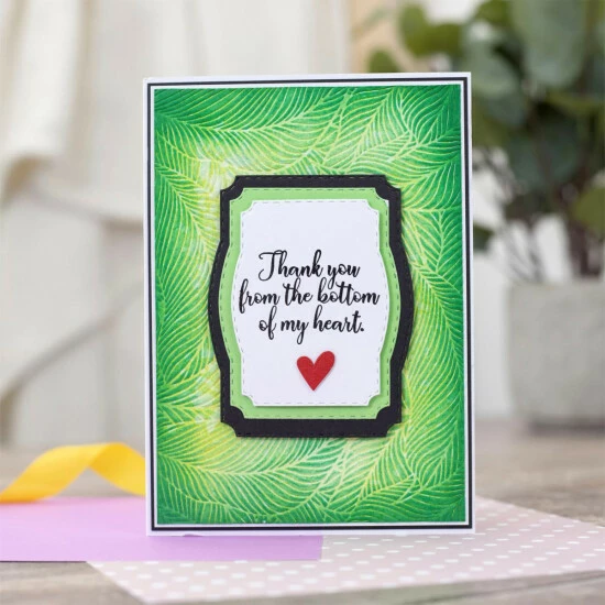 Crafter's Companion Hint Of Texture Nature Embossing Folder Bundle 4 Crafter's Companion Hint Of Texture Nature Embossing Folder Bundle - Image 4