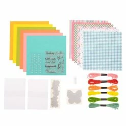 Crafter's Companion Embroidery Dies Kraft Kit Subscription Box #52