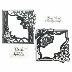 Crafter's Companion Christmas Decorative Frame Stamp And Die Set