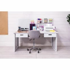 Crafter's Companion Instant Desk With Drawers White Wood -Crafter's Companion Sales unnamed file 360