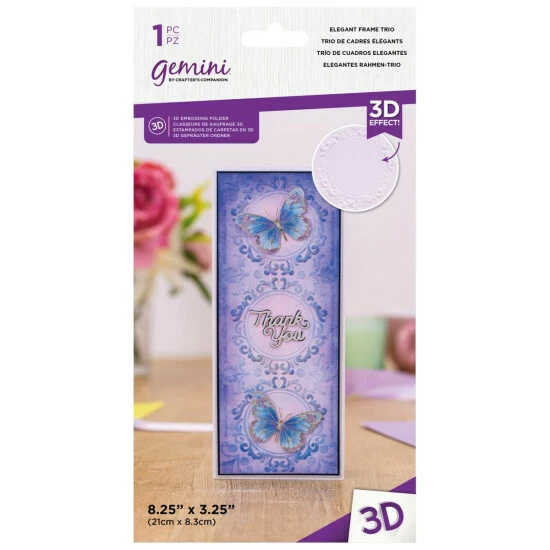 Crafter's Companion Elegance 3D Embossing Folders 2 Crafter's Companion Elegance 3D Embossing Folders - Image 2