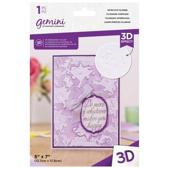 Crafter's Companion Elegance 3D Embossing Folders 8 Crafter's Companion Elegance 3D Embossing Folders - Image 8