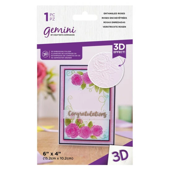 Crafter's Companion Floral Frame 3D Embossing Folders 2 Crafter's Companion Floral Frame 3D Embossing Folders - Image 2