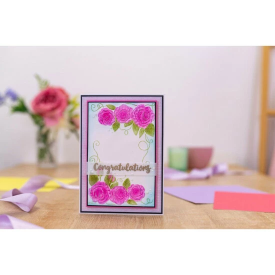 Crafter's Companion Floral Frame 3D Embossing Folders 12 Crafter's Companion Floral Frame 3D Embossing Folders - Image 12