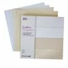 Crafter's Companion 12" X 12" Luxury Mixed Card Stock - 24 Sheets Cream