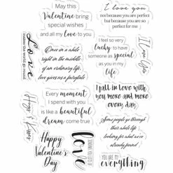 Crafter's Companion Valentine Verse Sentiment Stamp Kit -Crafter's Companion Sales unnamed file 703
