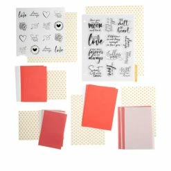 Crafter's Companion Love And Hugs Sentiment Verse Stamp Kit