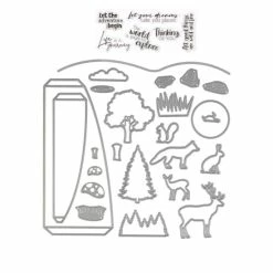 Crafter's Companion Woodland Adventure 3D Scene Builder Stamps & Dies