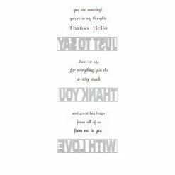 Crafter's Companion Word Cut-In Stamp And Die Set