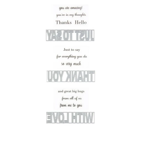 Crafter's Companion Word Cut-In Stamp And Die Set 1 Crafter's Companion Word Cut-In Stamp And Die Set