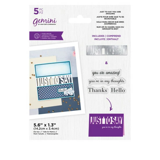 Crafter's Companion Word Cut-In Stamp And Die Set 11 Crafter's Companion Word Cut-In Stamp And Die Set - Image 11