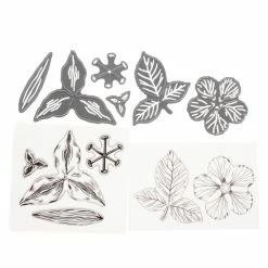 Crafter's Companion Lily And Rose Decoupage Stamp And Die Kit