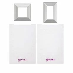 Crafter's Companion Square & Rectangle 3D Embossing Folder And Dies