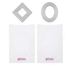 Crafter's Companion Oval & Diamond 3D Embossing Folder And Dies